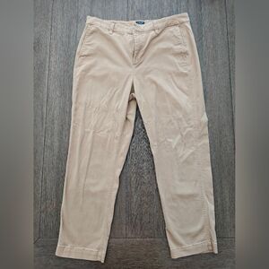 J. Crew Women's Girlfriend Tan Straight Leg Pants